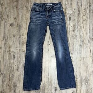 BKE Jeans Mens Size 27R (27x29) Blue Aiden Bootcut Denim Western